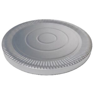 Plato Carton Termoformado Laminado Plata «LC» Nº 24 x 10un.