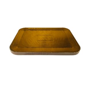 Bandeja Carton Reforzado Laminada Dorada «LC» 18x26cm x 10un.