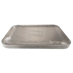 Bandeja Carton Laminada Nº2 Plata «LC» 15x20cm x 10un.