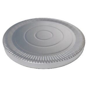Plato Carton Reforzado Laminado Nº 22 x 10 un. Plata «LC»
