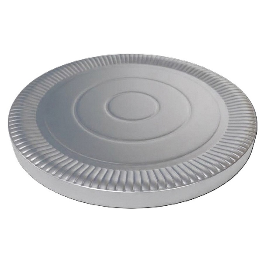 Plato Carton Reforzado Laminado Nº 22 x 10 un. Plata "LC"