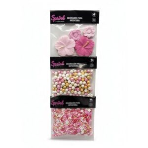 Sprinkles Set x3 Flores Rosa «Sprink»