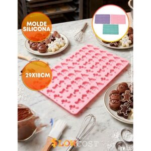 Molde Silicona Navideño 72 Figuras Surtidas «LC» 29x18cm