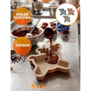 Molde Silicona Navideño Reno «LC» 14x15cm