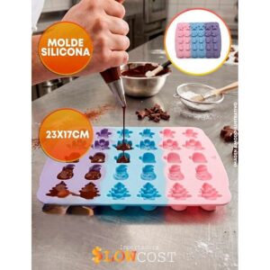 Molde Silicona Navideño 30 Figuras Surtidas «LC» 23x17cm