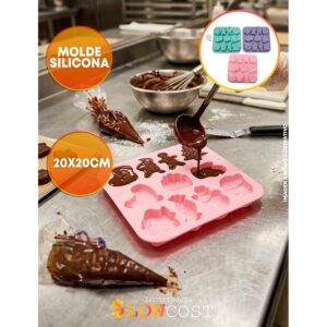Molde Silicona Navideño 11 Figuras Surtidas «LC» 20x20cm