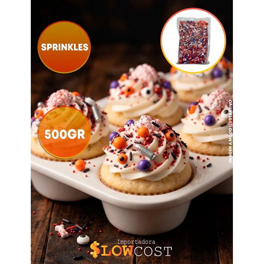 Sprinkles Perlas Comestibles Halloween Ojos y Huesos "LC" x100g